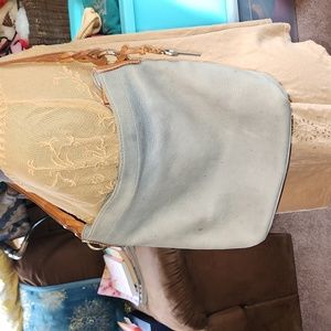 Vintage Fossil Leather hobo